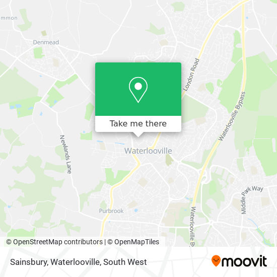 Sainsbury, Waterlooville map