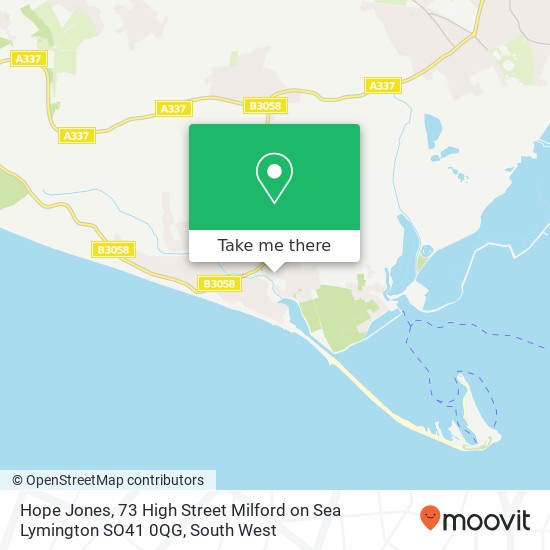Hope Jones, 73 High Street Milford on Sea Lymington SO41 0QG map