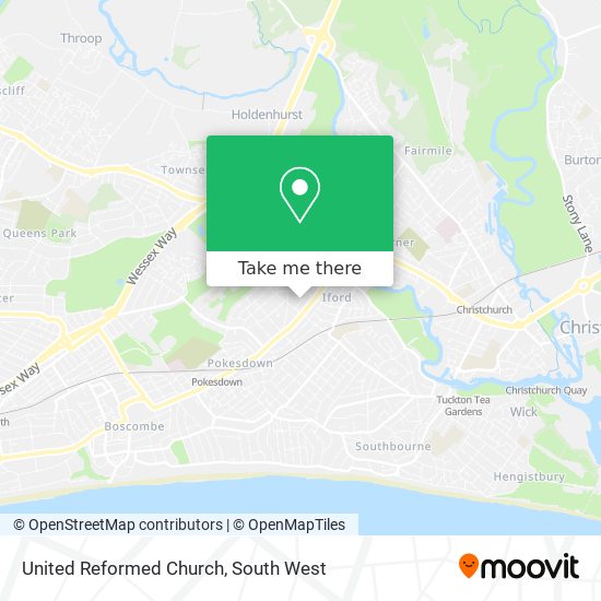 United Reformed Church map