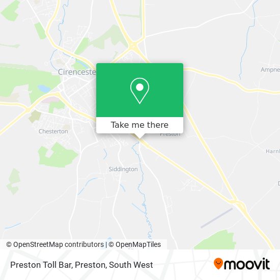 Preston Toll Bar, Preston map