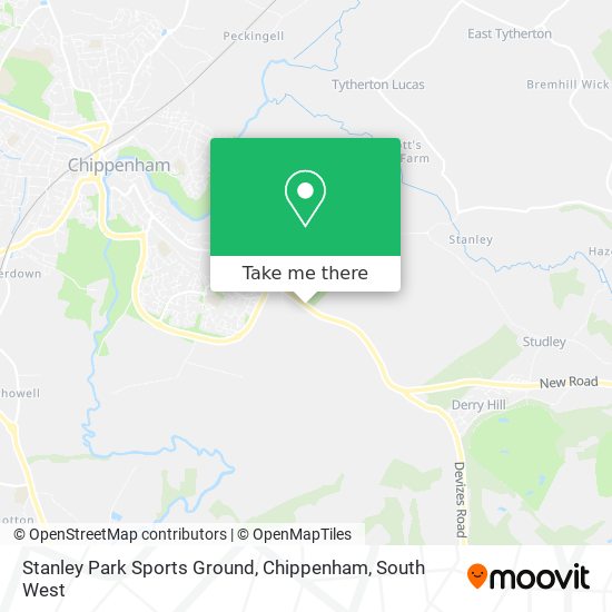 Stanley Park Sports Ground, Chippenham map