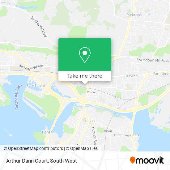 Arthur Dann Court map