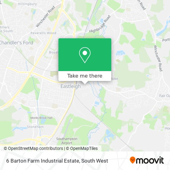 6 Barton Farm Industrial Estate map
