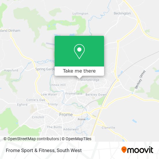 Frome Sport & Fitness map