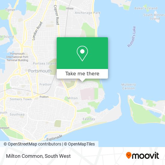 Milton Common map