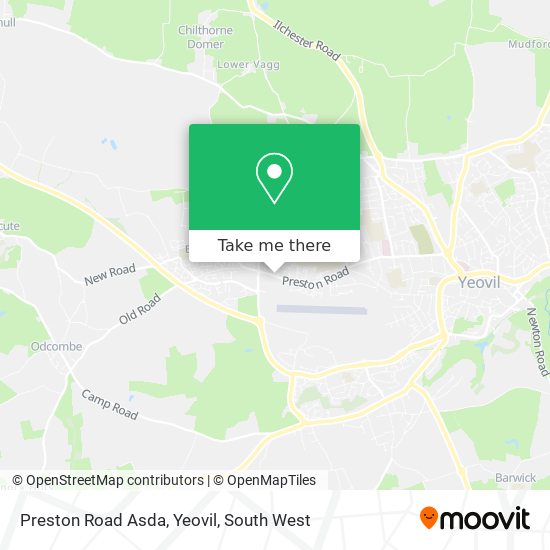 Preston Road Asda, Yeovil map