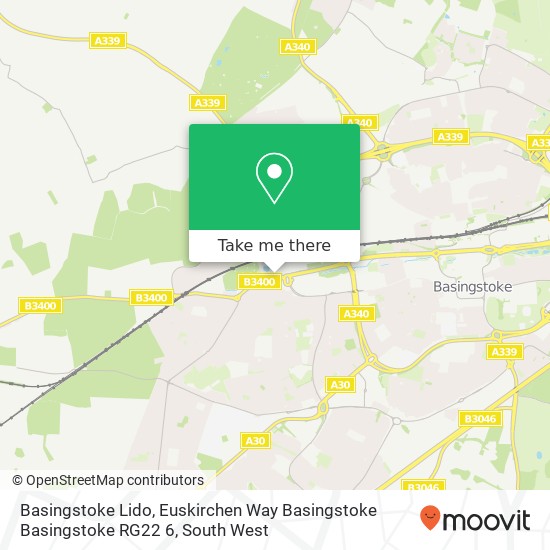 Basingstoke Lido, Euskirchen Way Basingstoke Basingstoke RG22 6 map