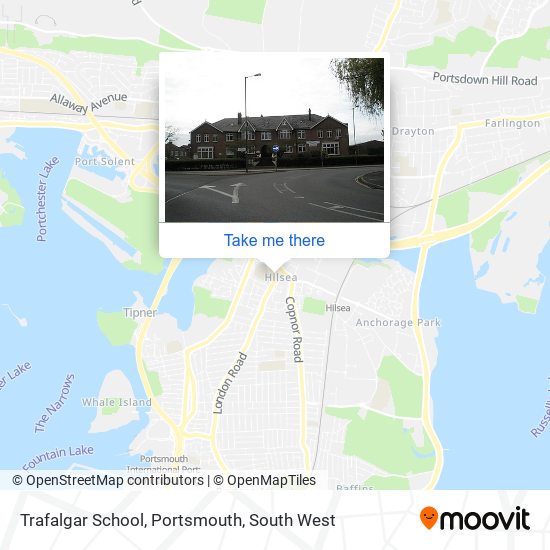 Trafalgar School, Portsmouth map