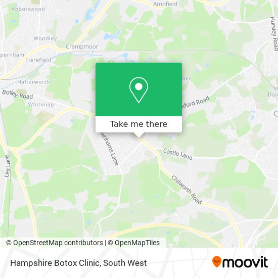 Hampshire Botox Clinic map