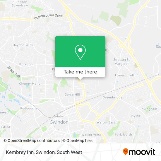 Kembrey Inn, Swindon map