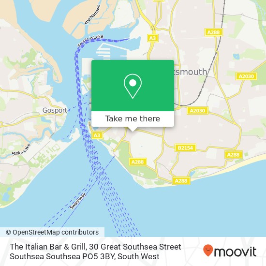 The Italian Bar & Grill, 30 Great Southsea Street Southsea Southsea PO5 3BY map