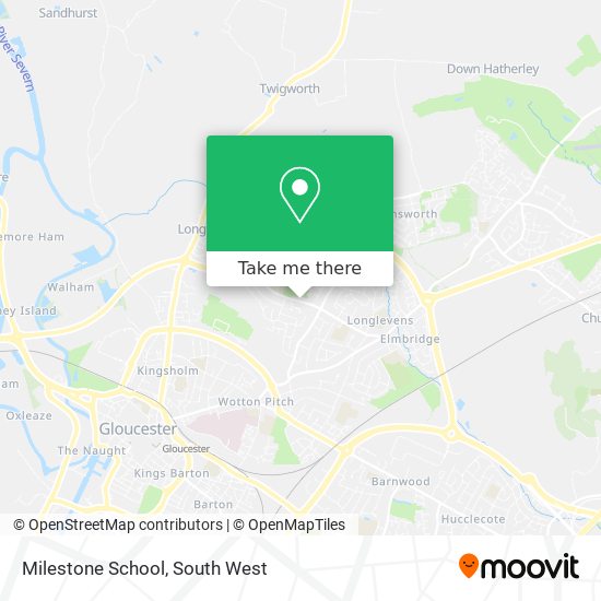 Milestone School map