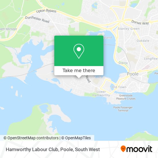 Hamworthy Labour Club, Poole map