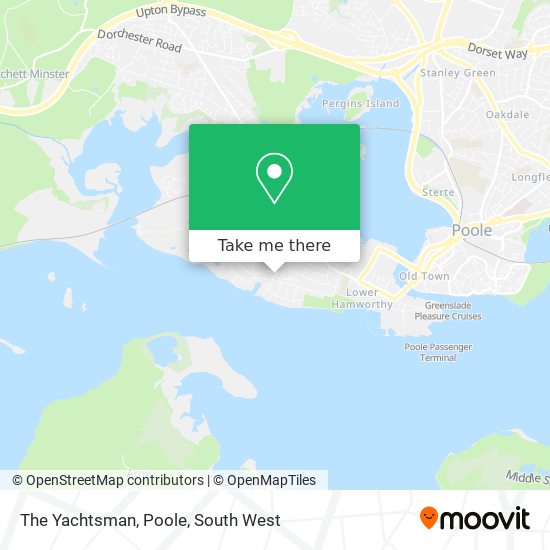 The Yachtsman, Poole map