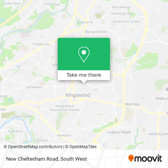 New Cheltenham Road map