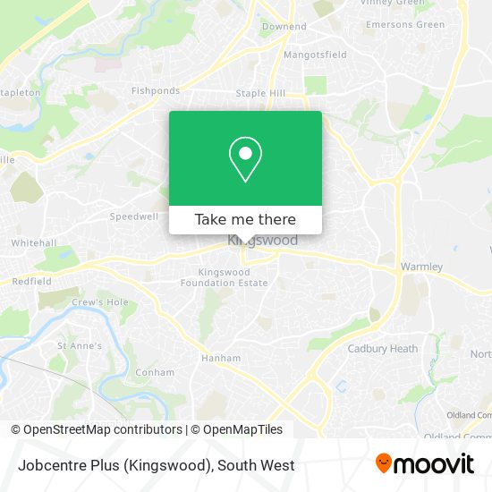 Jobcentre Plus (Kingswood) map