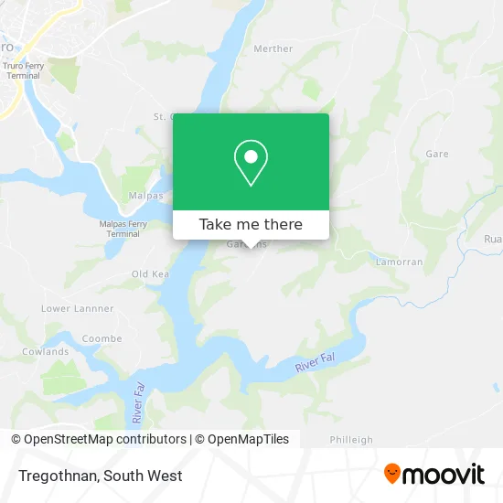 Tregothnan map
