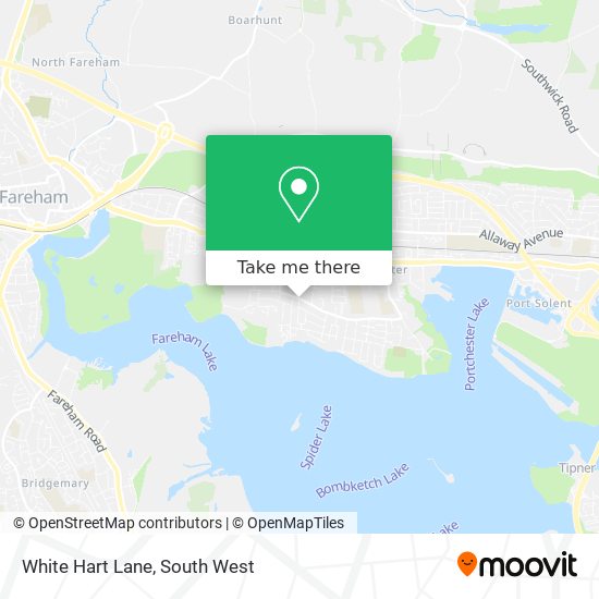 White Hart Lane map