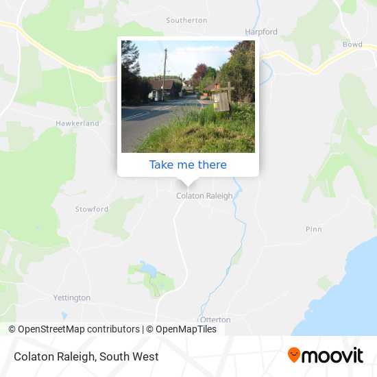 Colaton Raleigh map