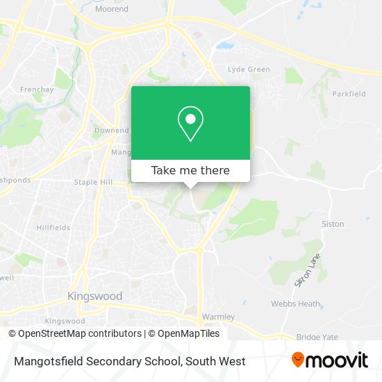 Mangotsfield Secondary School map