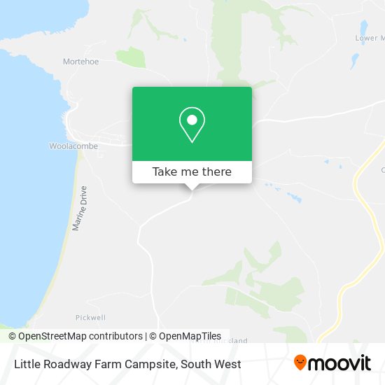 Little Roadway Farm Campsite map