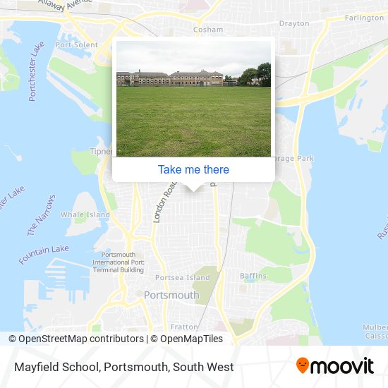 Mayfield School, Portsmouth map