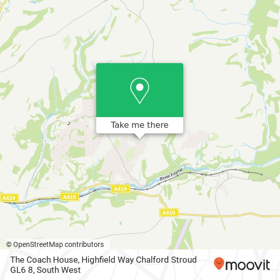 The Coach House, Highfield Way Chalford Stroud GL6 8 map