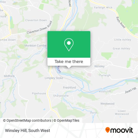 Winsley Hill map