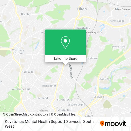 Keystones Mental Health Support Services map