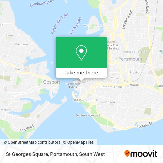St Georges Square, Portsmouth map