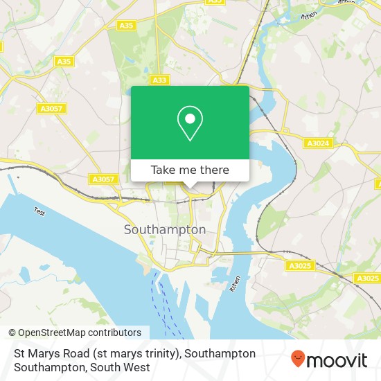 St Marys Road (st marys trinity), Southampton Southampton map