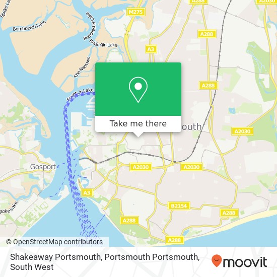 Shakeaway Portsmouth, Portsmouth Portsmouth map
