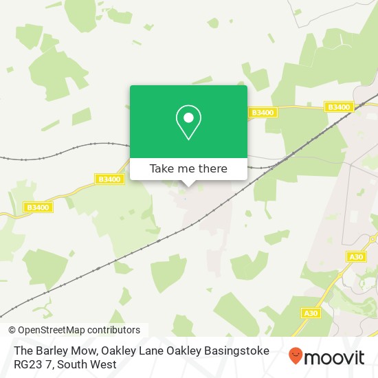 The Barley Mow, Oakley Lane Oakley Basingstoke RG23 7 map