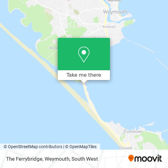 The Ferrybridge, Weymouth map