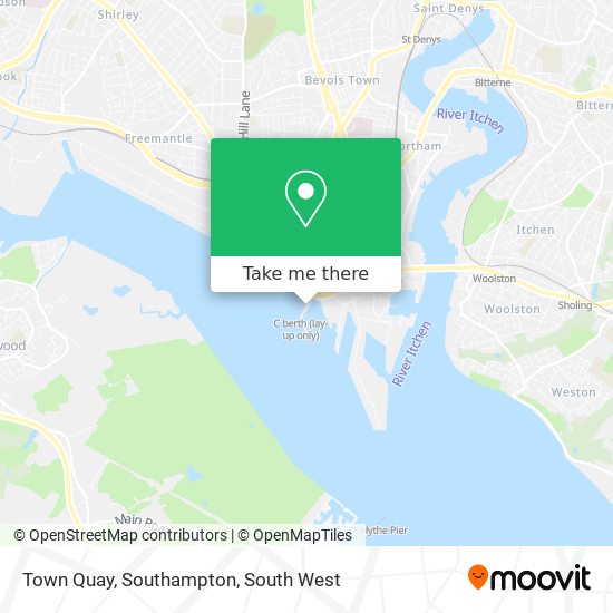 Town Quay, Southampton map