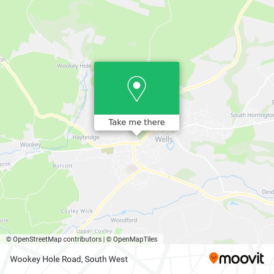 Wookey Hole Road map