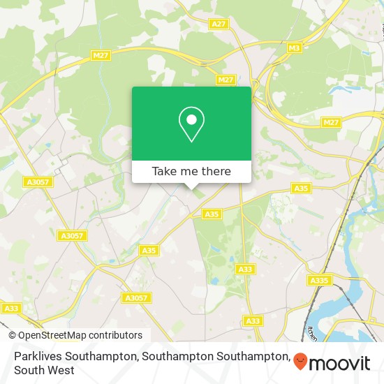 Parklives Southampton, Southampton Southampton map