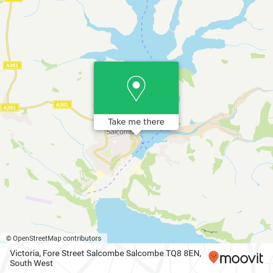 Victoria, Fore Street Salcombe Salcombe TQ8 8EN map