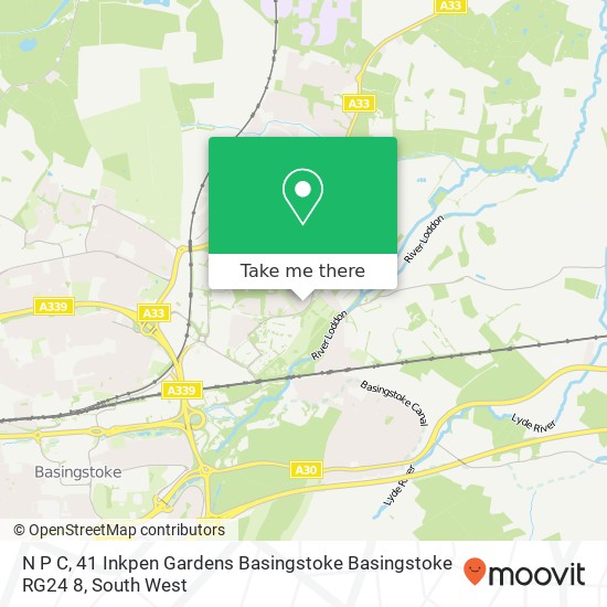 N P C, 41 Inkpen Gardens Basingstoke Basingstoke RG24 8 map