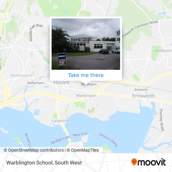 Warblington School map