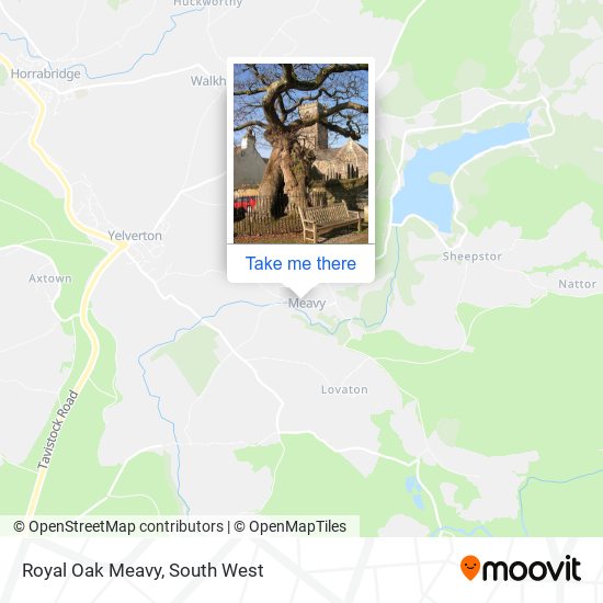 Royal Oak Meavy map