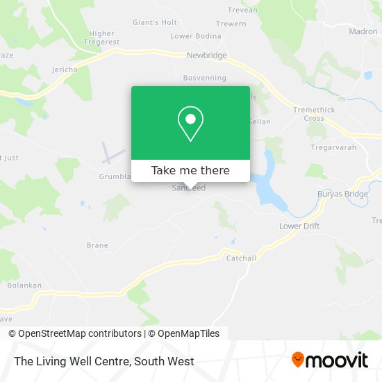 The Living Well Centre map