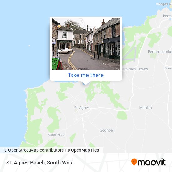 How to get to St. Agnes Beach in Cornwall by bus?