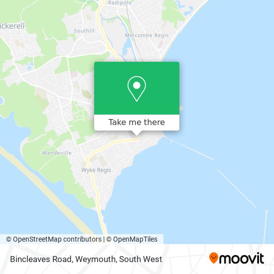 Bincleaves Road, Weymouth map