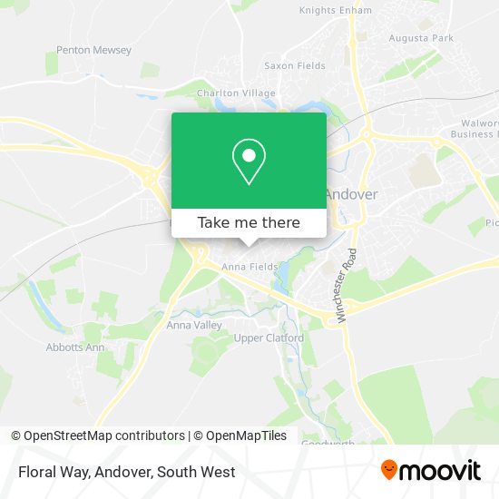 Floral Way, Andover map