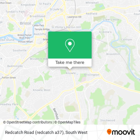 Redcatch Road (redcatch a37) map