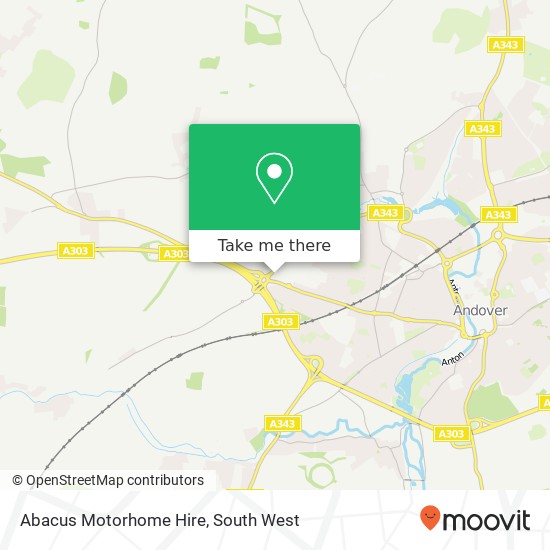 Abacus Motorhome Hire map