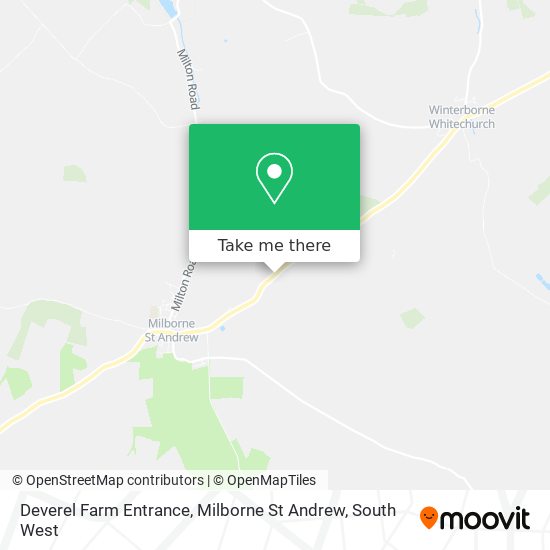 Deverel Farm Entrance, Milborne St Andrew map