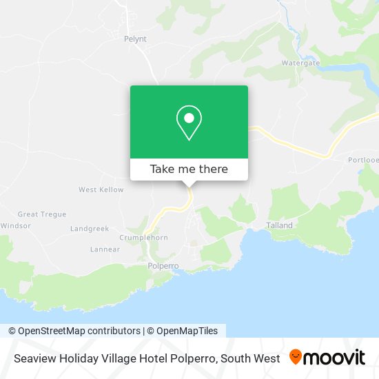 Seaview Holiday Village Hotel Polperro map