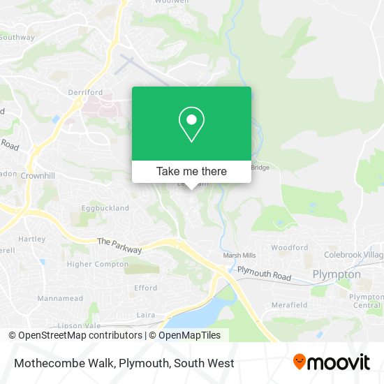 Mothecombe Walk, Plymouth map